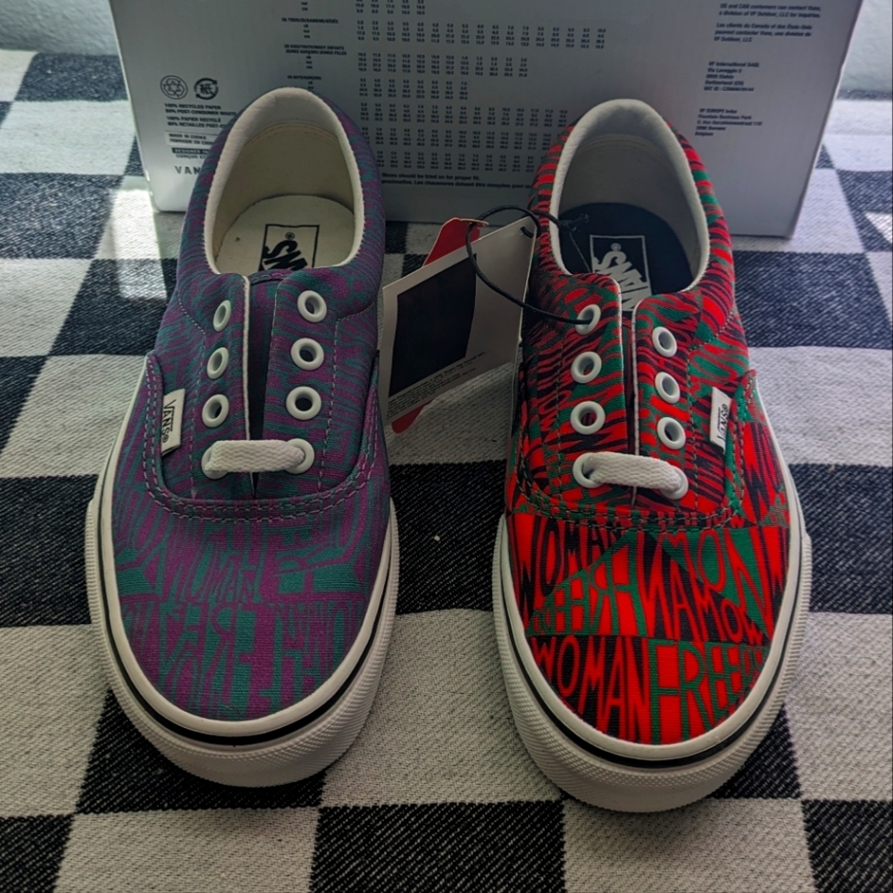 Vans Off The Wall Era Youth 3.5 MoMA Faith Ringgold Freedom 2020